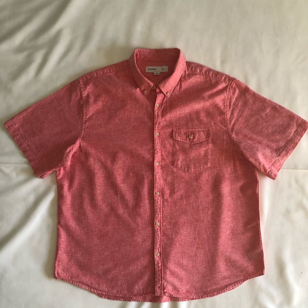 Mens Old Navy Casual Button Down Short Sleeve